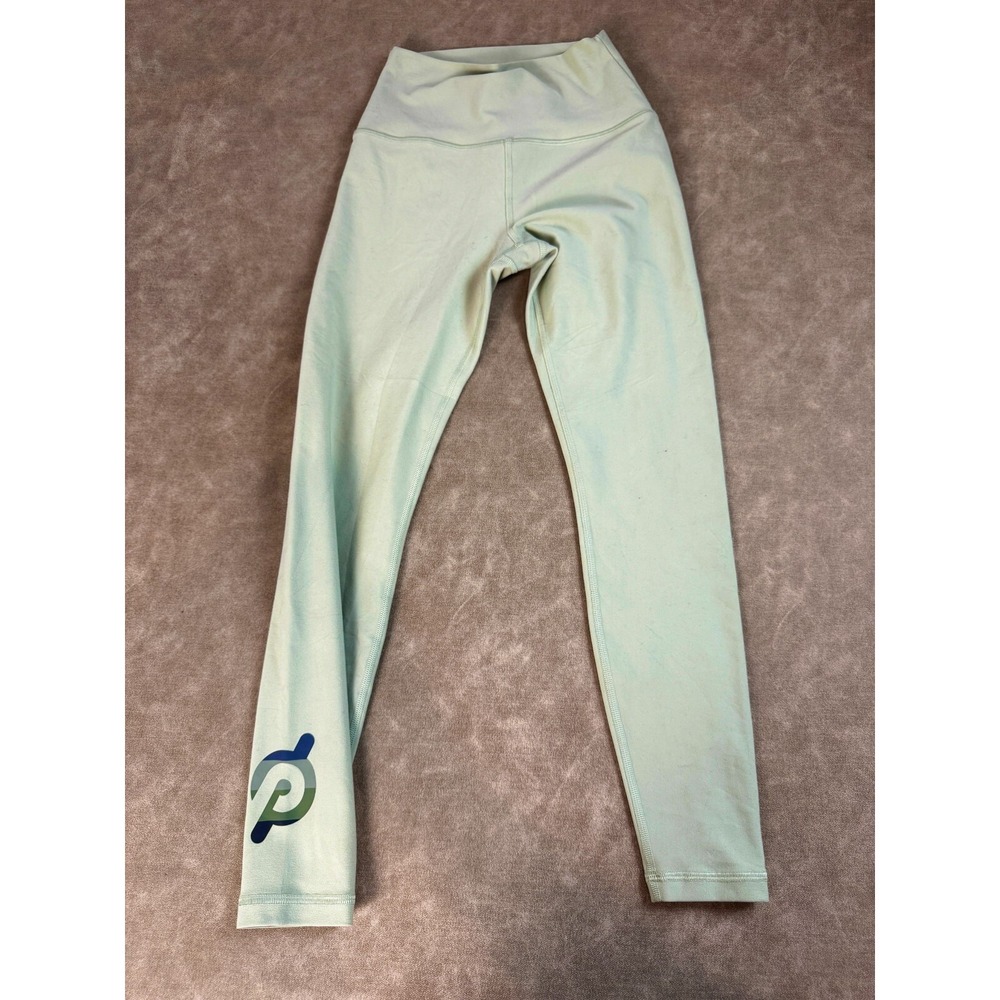 Peloton Womens Polyester Blend Stretch High Rise Sage Cadence Leggings‎ XS